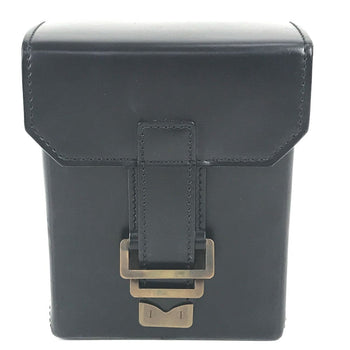 Louis Vuitton Pouch M92222 Leather Black Liege Line Pister