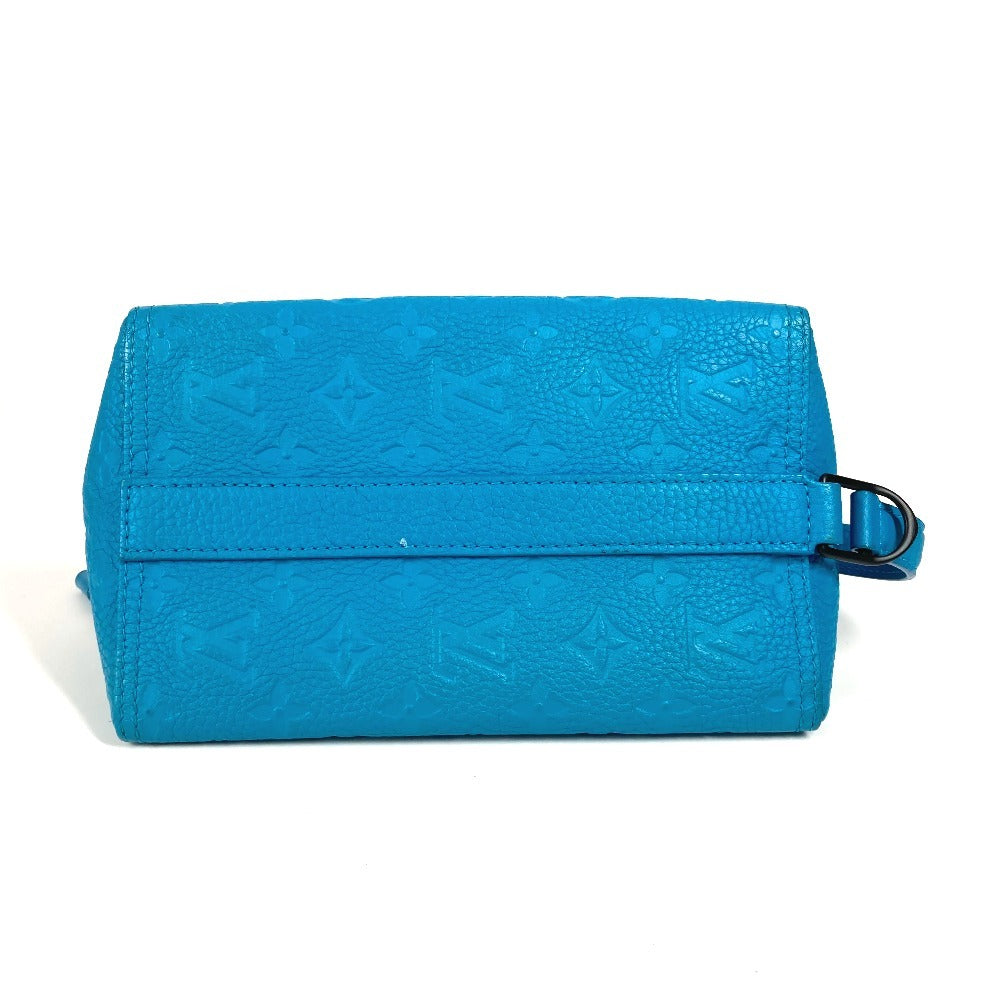 Louis Vuitton Shoulder Bag M55925 Monogram Ann Platt Leather Blue Monogram Ann Platt Triangle
