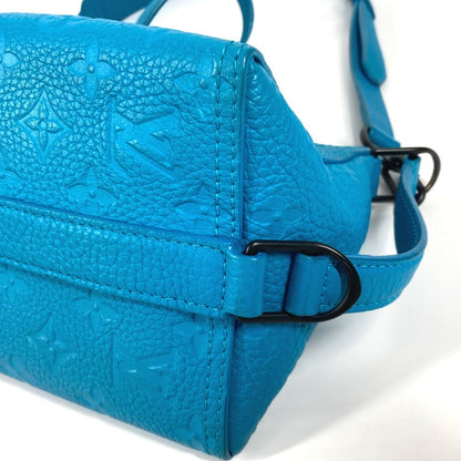 Louis Vuitton Shoulder Bag M55925 Monogram Ann Platt Leather Blue Monogram Ann Platt Triangle