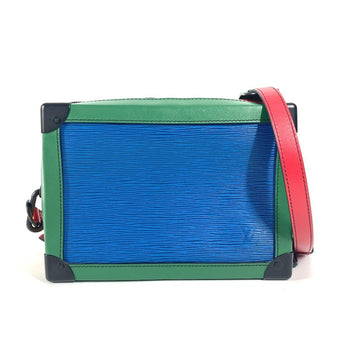 Louis Vuitton Shoulder Bag M55568 Epi Leather Blue X Green Epi Tricolor Soft Trunk