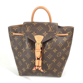 Louis Vuitton Backpack M45502 Monogram Canvas Brown Monogram Montsourisnm Bb Women