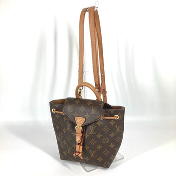 Louis Vuitton Backpack M45502 Monogram Canvas Brown Monogram Montsourisnm Bb Women