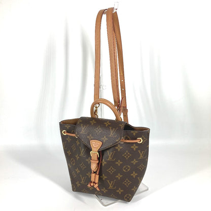 Louis Vuitton Backpack M45502 Monogram Canvas Brown Monogram Montsourisnm Bb Women