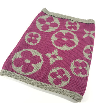 Louis Vuitton Scarf M72768 Wool Purple Monogram Snood Grand Floor Women