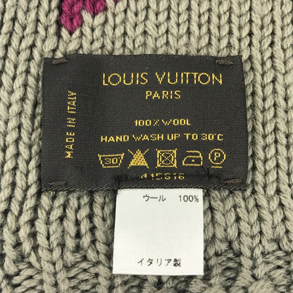 Louis Vuitton Scarf M72768 Wool Purple Monogram Snood Grand Floor Women
