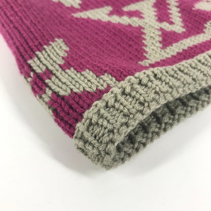 Louis Vuitton Scarf M72768 Wool Purple Monogram Snood Grand Floor Women