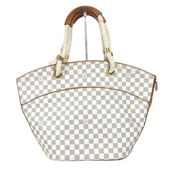 Louis Vuitton Shoulder Bag Damier Azur Canvas White Damier Azur Pomplon Women