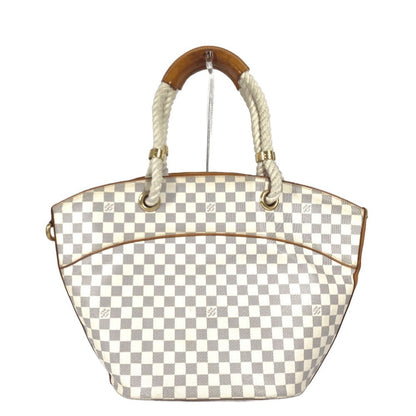 Louis Vuitton Shoulder Bag Damier Azur Canvas White Damier Azur Pomplon Women