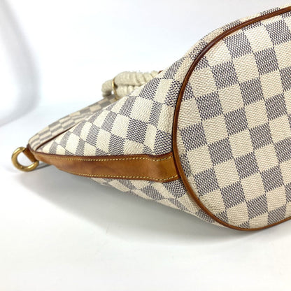Louis Vuitton Shoulder Bag Damier Azur Canvas White Damier Azur Pomplon Women
