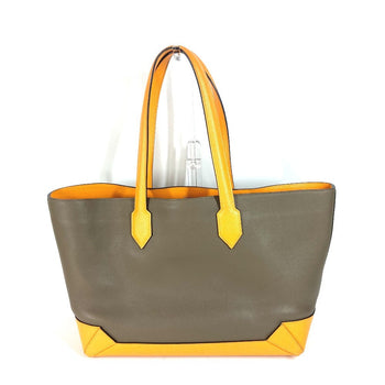 Hermes Shoulder Bag Evercolor, Epsom Yellow By Color Maxibox Hippo 36 Unisex(Unisex)