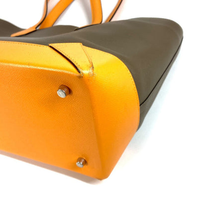 Hermes Shoulder Bag Evercolor, Epsom Yellow By Color Maxibox Hippo 36 Unisex(Unisex)