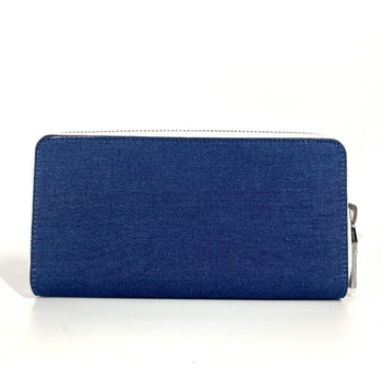 Christian Louboutin Long Wallet Purse 1235496 Denim Blue Long Wallet Cl Logo Unisex(Unisex)