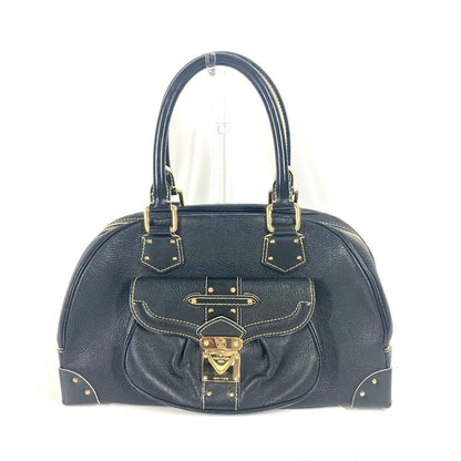 Louis Vuitton Handbag M91892 Suhari Leather Black Suhari Spaerb Women