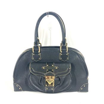 Louis Vuitton Handbag M91892 Suhari Leather Black Suhari Spaerb Women