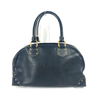 Louis Vuitton Handbag M91892 Suhari Leather Black Suhari Spaerb Women