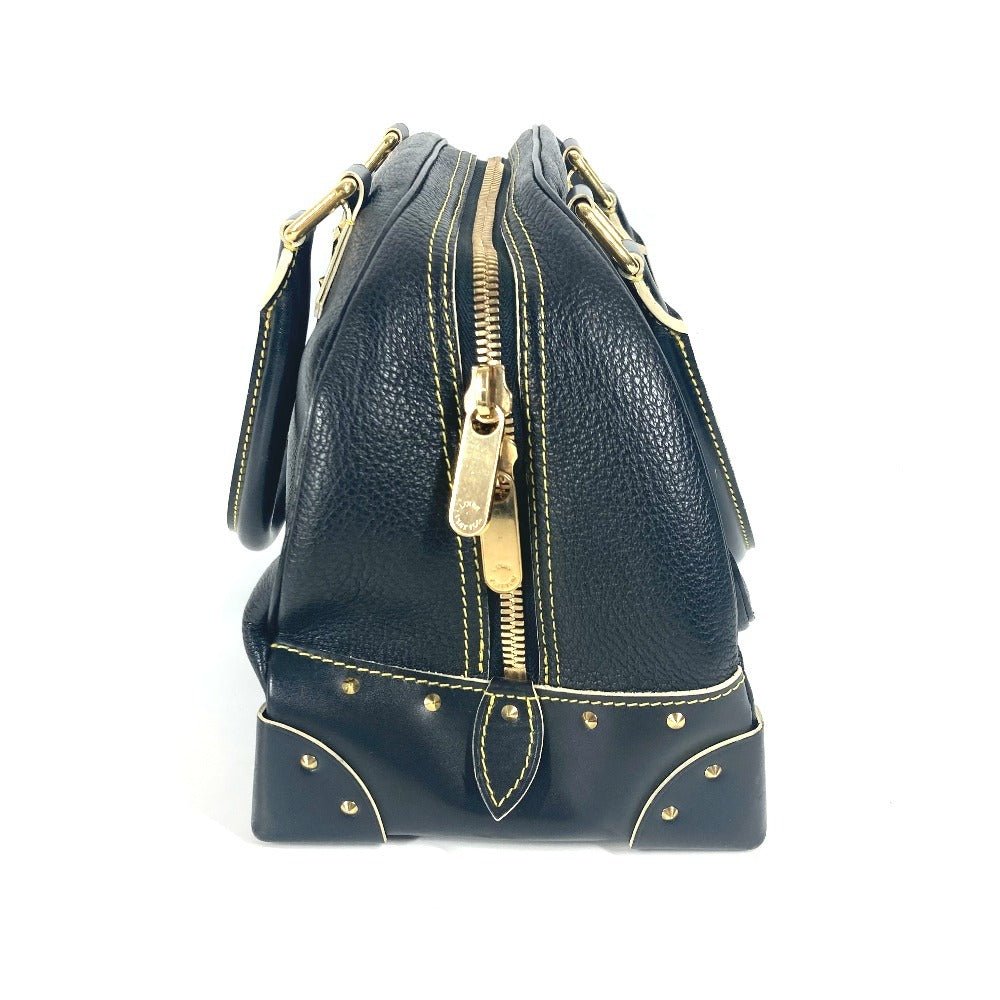 Louis Vuitton Handbag M91892 Suhari Leather Black Suhari Spaerb Women