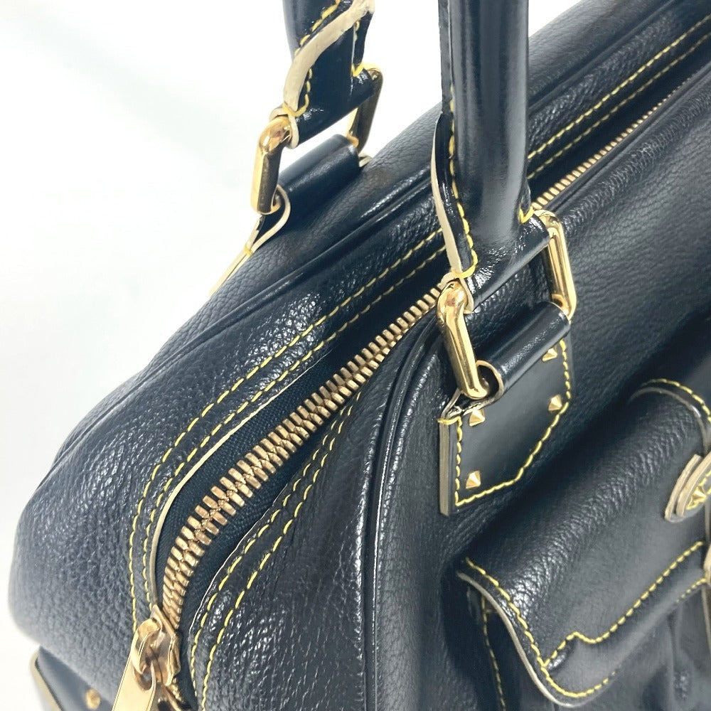 Louis Vuitton Handbag M91892 Suhari Leather Black Suhari Spaerb Women