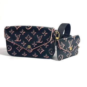 Louis Vuitton Shoulder Bag M81471 Coated Canvas Black Fall For You Collection Monogram Multi