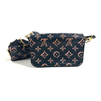 Louis Vuitton Shoulder Bag M81471 Coated Canvas Black Fall For You Collection Monogram Multi