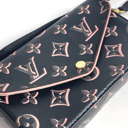 Louis Vuitton Shoulder Bag M81471 Coated Canvas Black Fall For You Collection Monogram Multi