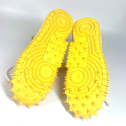 Nike Sneakers Dr0500-101 Leather Yellow Off-White Air Force 1 Mid Sp Off-White X Nike Air Force 1