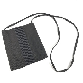 Hermes Shoulder Bag Canvas Gray Her Line