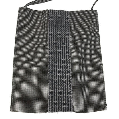 Hermes Shoulder Bag Canvas Gray Her Line