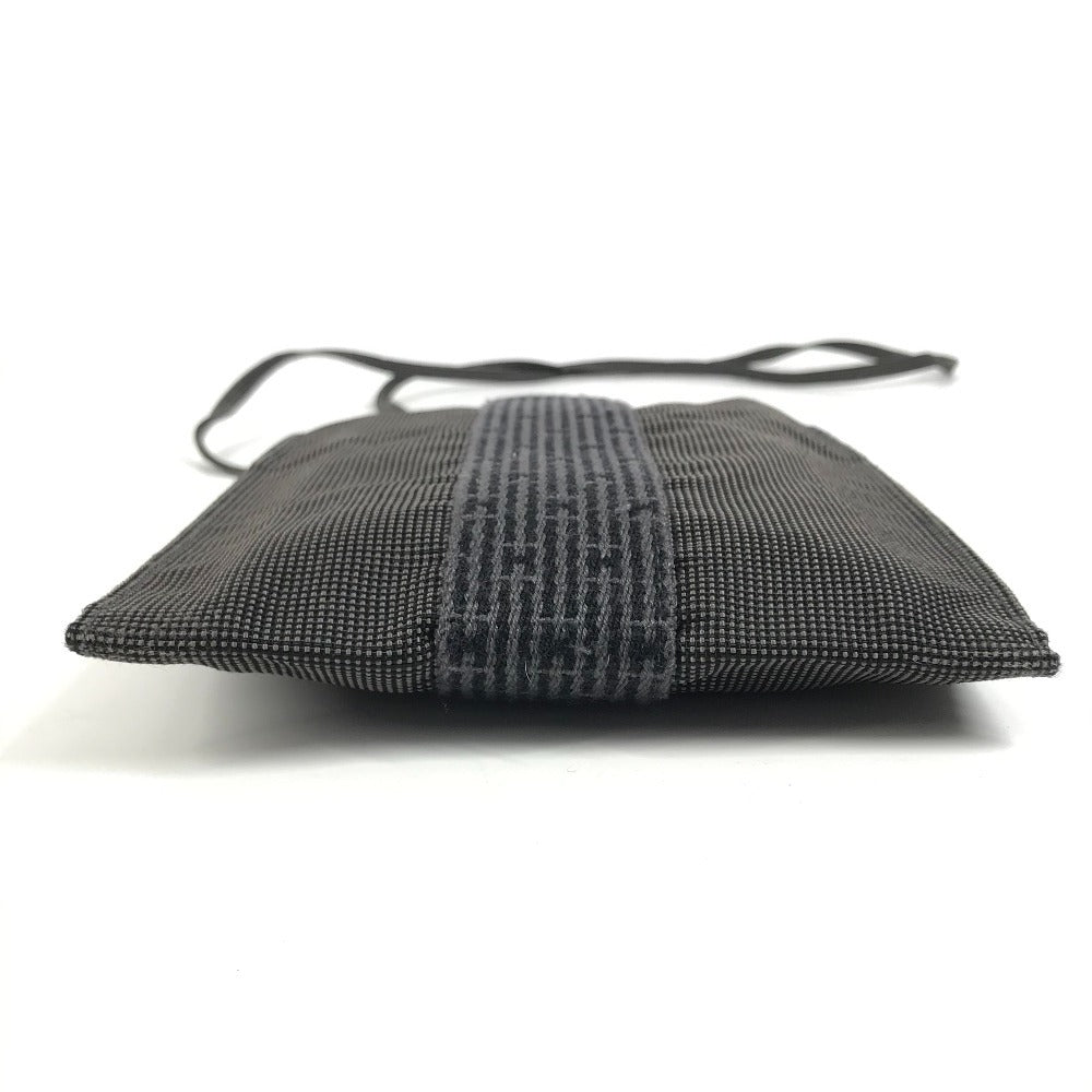 Hermes Shoulder Bag Canvas Gray Her Line
