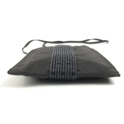 Hermes Shoulder Bag Canvas Gray Her Line