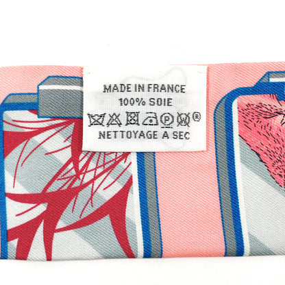 Hermes Scarf 063875S 100% Silk Pink Hermes Story