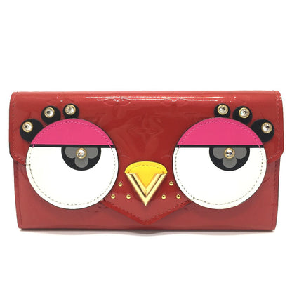 Louis Vuitton Long Wallet Purse M90489 Monogram Vernis Red Monogram Vernis Portefeuille Sarah Bird