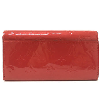Louis Vuitton Long Wallet Purse M90489 Monogram Vernis Red Monogram Vernis Portefeuille Sarah Bird
