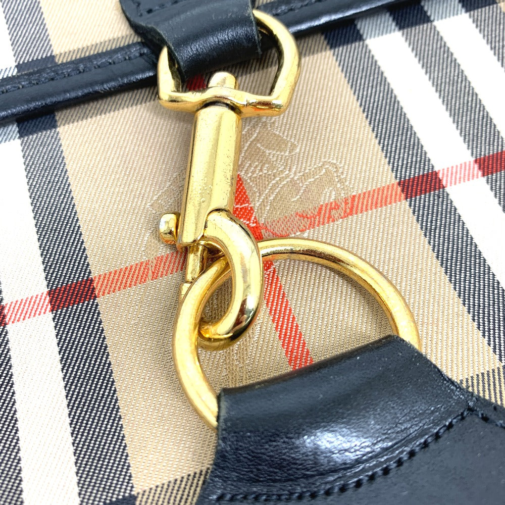 Burberry Clutch Bag Canvas / Leather Beige Logo Check Unisex(Unisex)