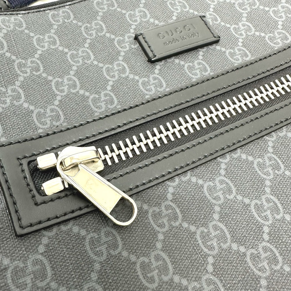 Gucci Shoulder Bag 474137 Gg Supreme Canvas Black Bag Gg Messenger Mens