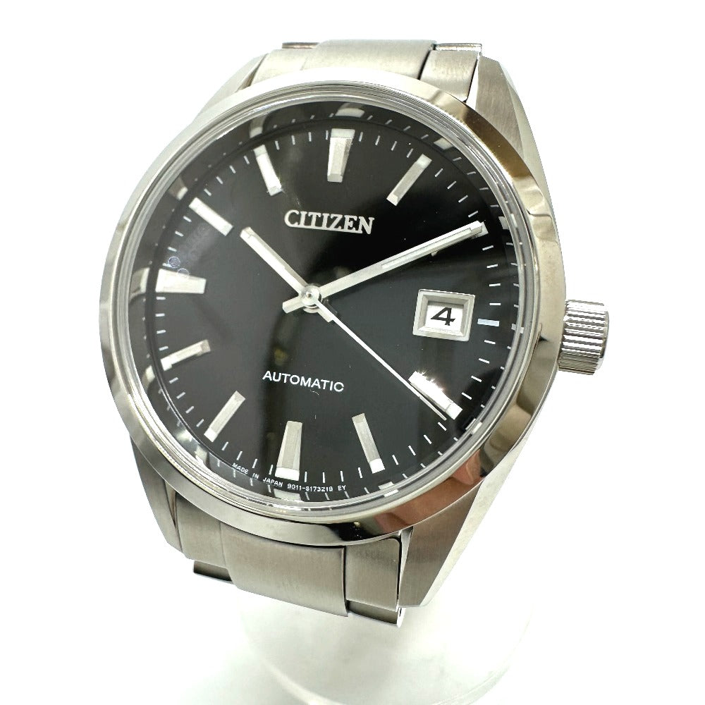 Citizen Watches Mechanical Automatic 9011-S125804 Stainless Steel Silver Mechanical Black Dial Mens