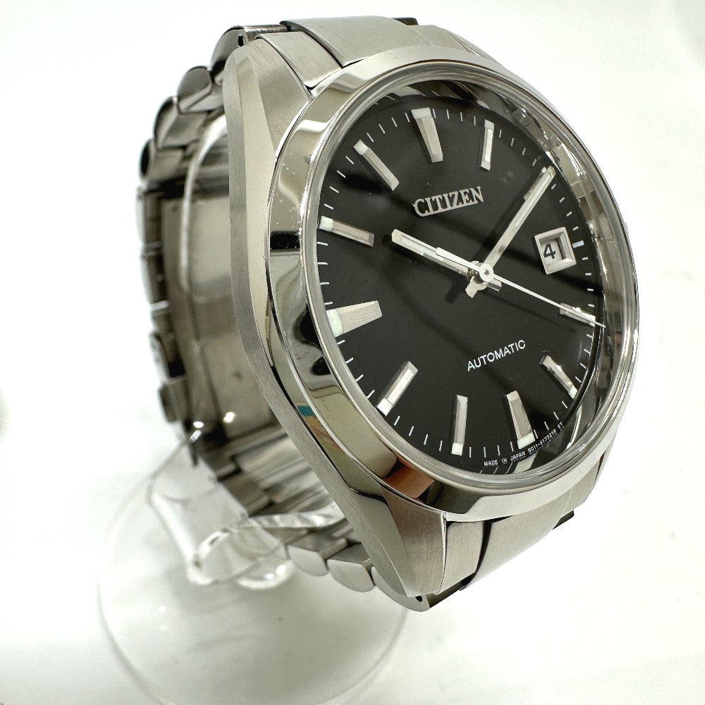 Citizen Watches Mechanical Automatic 9011-S125804 Stainless Steel Silver Mechanical Black Dial Mens