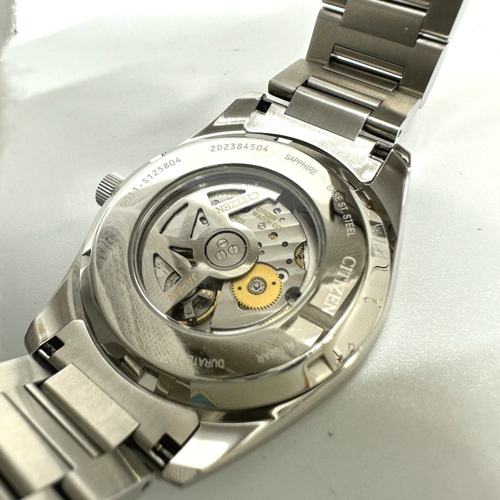 Citizen Watches Mechanical Automatic 9011-S125804 Stainless Steel Silver Mechanical Black Dial Mens