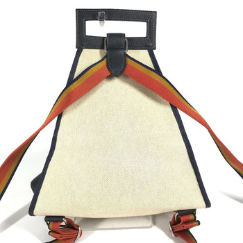 Hermes Backpack Toile H, Leather Beige Rocabal Backpack