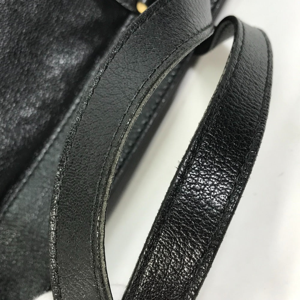Gucci Handbag 121551 Leather Black Interlocking G Blondie Studs Women