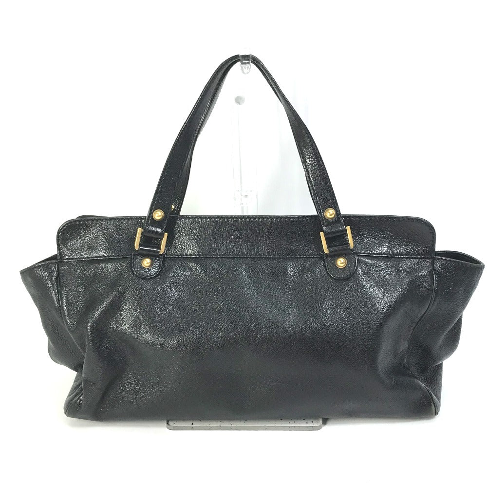 Gucci Handbag 121551 Leather Black Interlocking G Blondie Studs Women