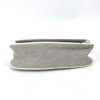 Chanel Shoulder Bag Canvas Gray Type No.5 Cc Camellia Coco Mark Chain Women