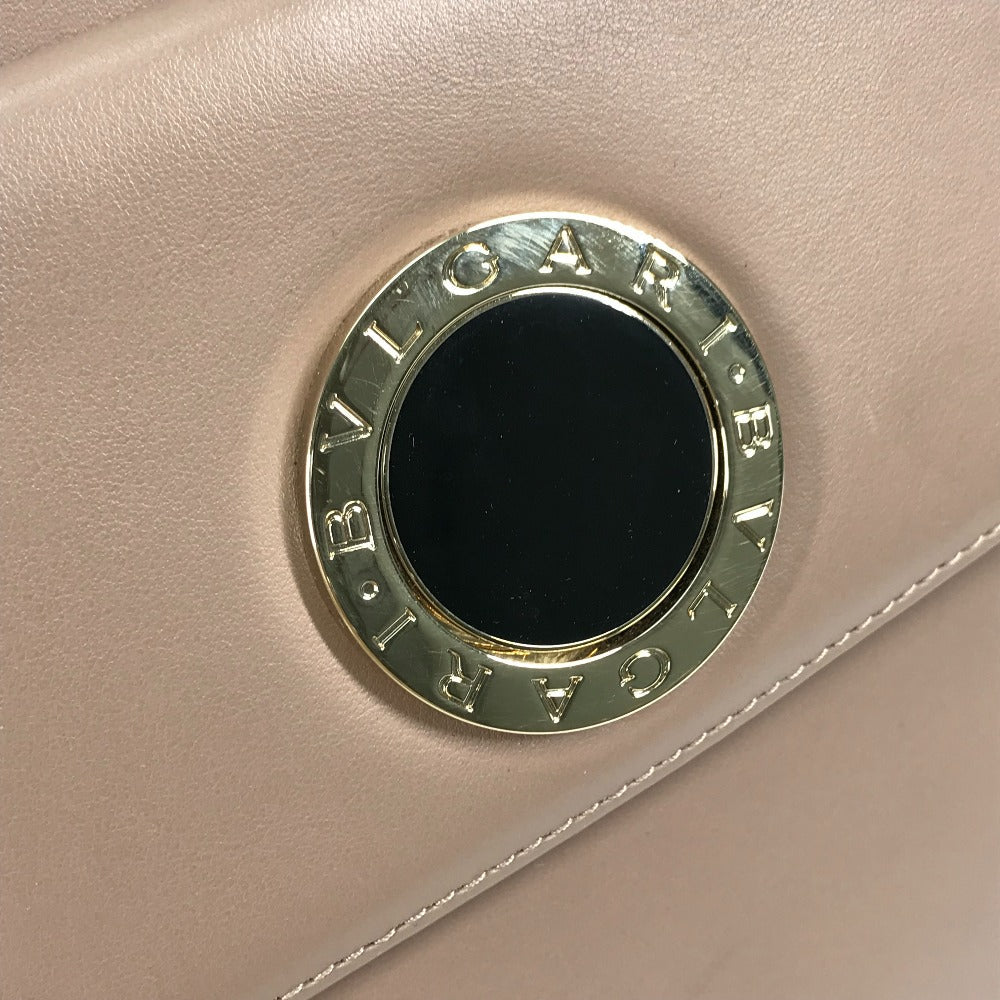 Bvlgari Shoulder Bag Leather Pink Beige Type Bvlgari Bvlgari Logo Tote Bag Women