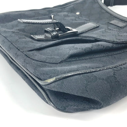 Gucci Shoulder Bag 114272 Gg Canvas Black Gg Mens