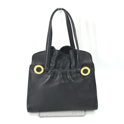 Bvlgari Tote Bag Leather Black Bulgari Bulgari Handbag Women