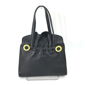 Bvlgari Tote Bag Leather Black Bulgari Bulgari Handbag Women