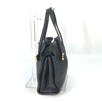 Bvlgari Tote Bag Leather Black Bulgari Bulgari Handbag Women