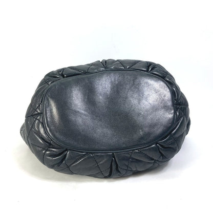 Chanel Shoulder Bag Leather Black Cc Coco Mark Matrasse Quilting Women