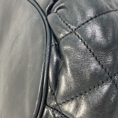 Chanel Shoulder Bag Leather Black Cc Coco Mark Matrasse Quilting Women