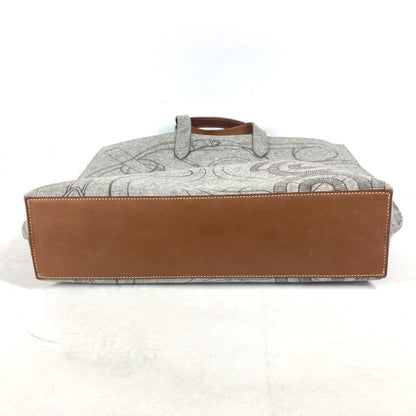 Hermes Tote Bag Felt, Leather Gray Shoulder Bag Shoulder Bag Karimi Gm