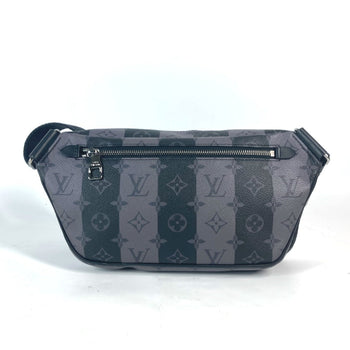 Louis Vuitton Sling Bag M59338 Monogram Eclipse Canvas Gray Nigo Collaboration Monogram Stripe